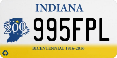 IN license plate 995FPL