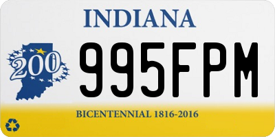 IN license plate 995FPM