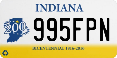 IN license plate 995FPN