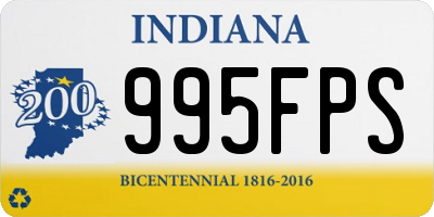 IN license plate 995FPS