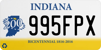 IN license plate 995FPX