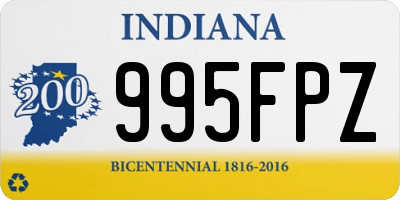 IN license plate 995FPZ