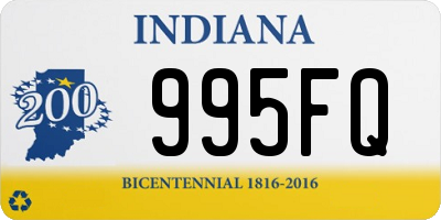 IN license plate 995FQ