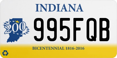 IN license plate 995FQB