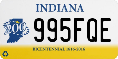 IN license plate 995FQE