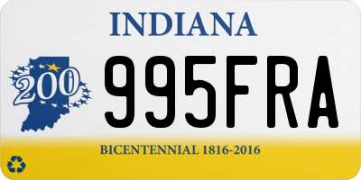 IN license plate 995FRA