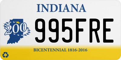 IN license plate 995FRE