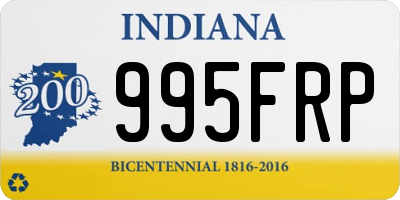 IN license plate 995FRP