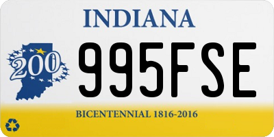 IN license plate 995FSE