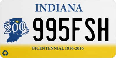 IN license plate 995FSH