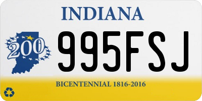 IN license plate 995FSJ