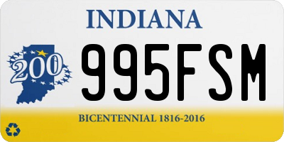 IN license plate 995FSM