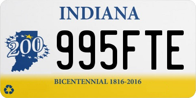 IN license plate 995FTE