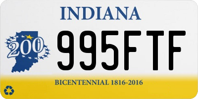 IN license plate 995FTF