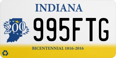 IN license plate 995FTG