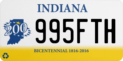 IN license plate 995FTH