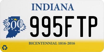 IN license plate 995FTP