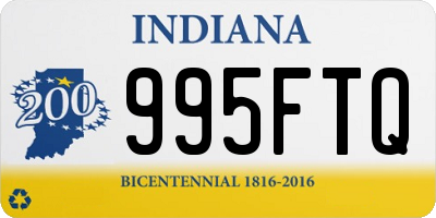 IN license plate 995FTQ