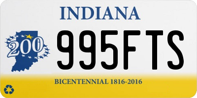 IN license plate 995FTS