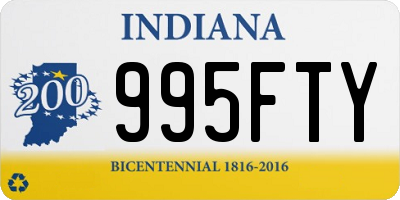 IN license plate 995FTY