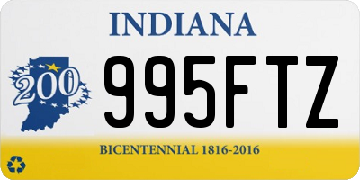 IN license plate 995FTZ