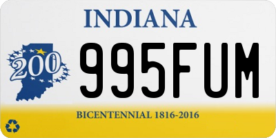 IN license plate 995FUM