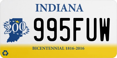 IN license plate 995FUW