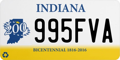 IN license plate 995FVA