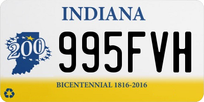 IN license plate 995FVH