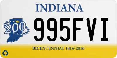 IN license plate 995FVI