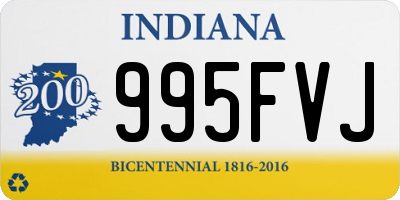 IN license plate 995FVJ