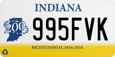 IN license plate 995FVK