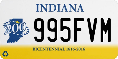 IN license plate 995FVM