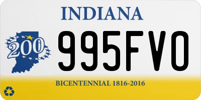 IN license plate 995FVO