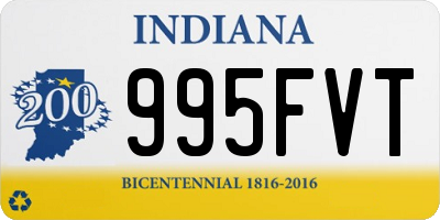 IN license plate 995FVT