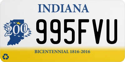 IN license plate 995FVU