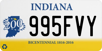 IN license plate 995FVY