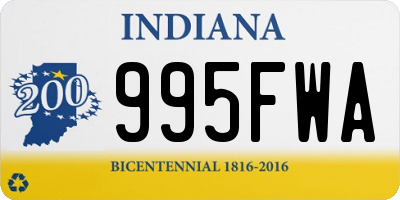 IN license plate 995FWA