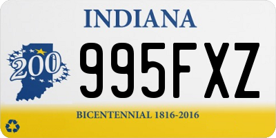 IN license plate 995FXZ