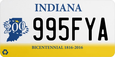 IN license plate 995FYA