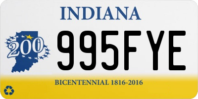 IN license plate 995FYE