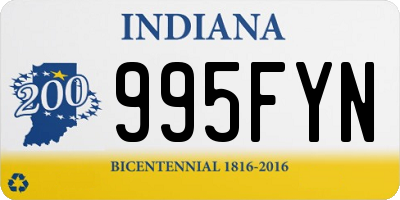 IN license plate 995FYN