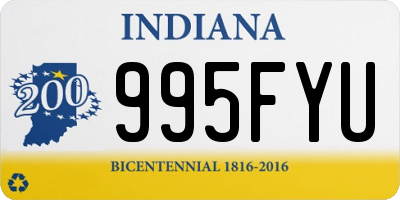 IN license plate 995FYU