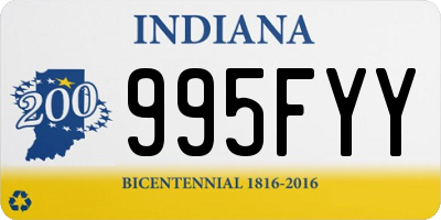 IN license plate 995FYY