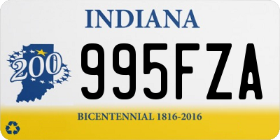 IN license plate 995FZA