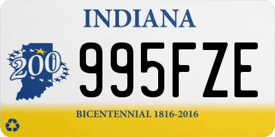 IN license plate 995FZE