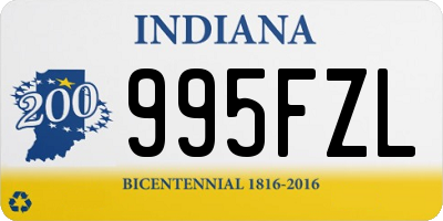 IN license plate 995FZL