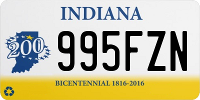 IN license plate 995FZN