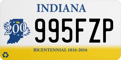 IN license plate 995FZP