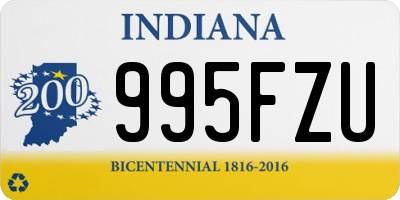 IN license plate 995FZU